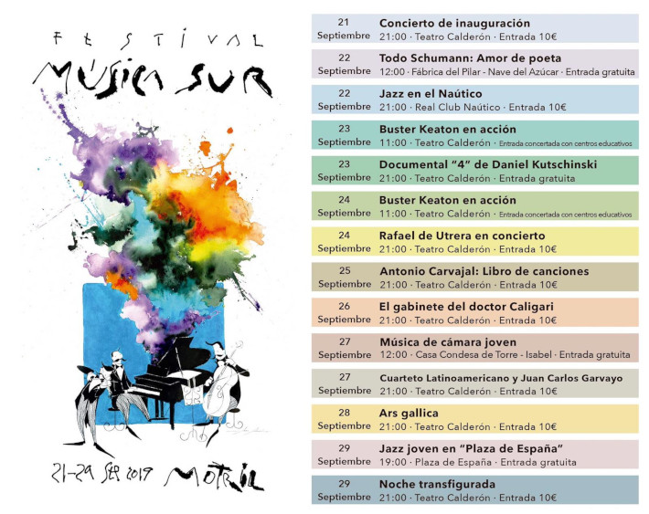 Mañana sábado comienza en Motril el Festival Internacional de Música de Cámara ‘Música Sur 2019’